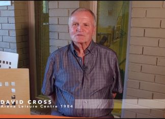 David Cross open Arena Leisure Centre Camberley in 1984