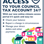 Council tax online access graphic