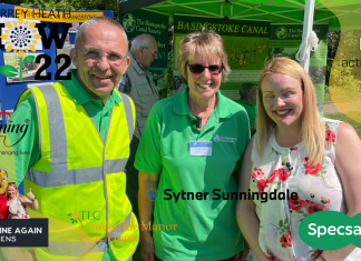 Basingstoke Canal Society celebration of the 30th anniversary at the Surrey Heath Show 2022
