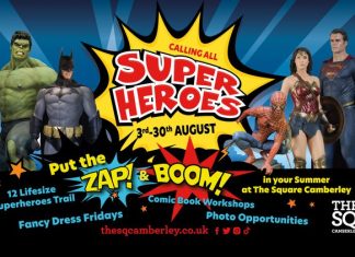 Superheroes set to land at The Square Camberley this summer