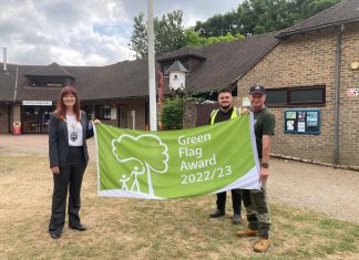 Frimley Lodge and Lightwater Country Park awarded prestigious Green Flag Awards as two of the country’s best parks