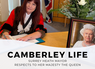 Surrey Heath Mayor respects to Her Majesty The Queen