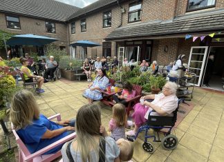 Sports Day event at Corrina Lodge Care Home with the Mayor of Surrey Heath