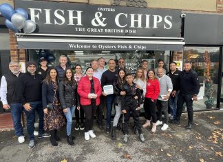 Oysters Fish and Chips Lightwater Celebrate its 13th Anniversary with local businesses Oysters Fish and Chips